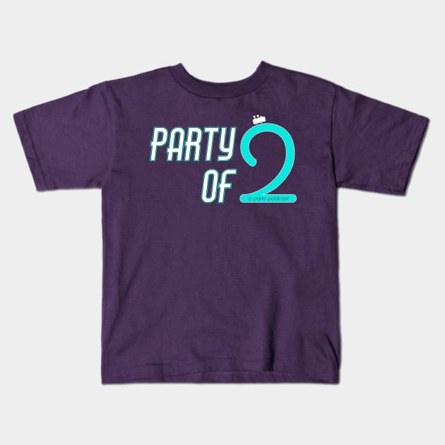 Party of Two Logo Kids T-Shirt by PartyOfTwo